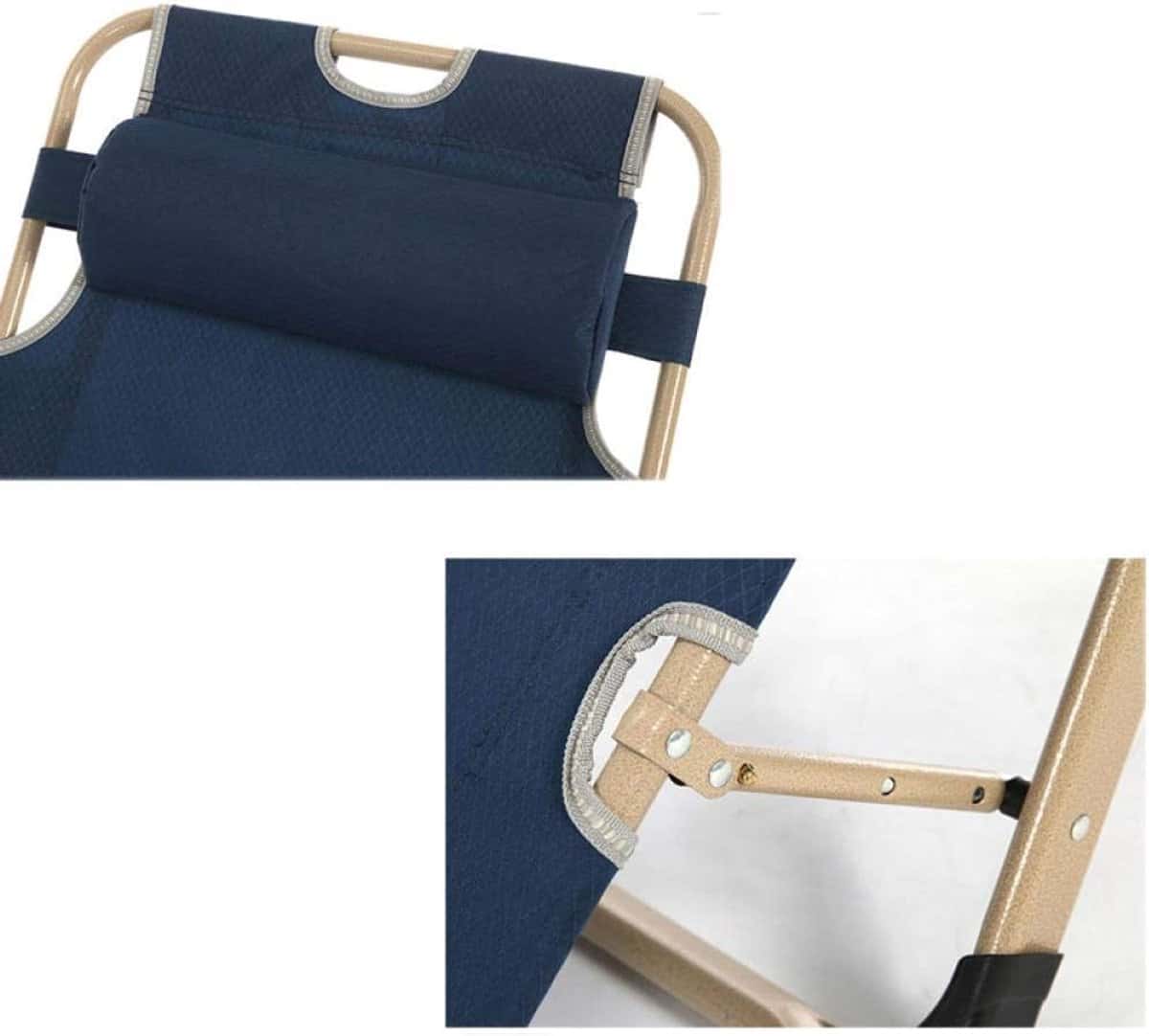 opvouwbare verstelbare ligstoel strandstoel & tuinstoel | ergonomisch siësta ligbed