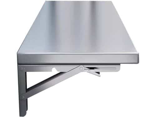 Opvouwbare Wandtafel - Klaptafel Inklapbaar - Ruimtebesparend Werken - Roestvrij