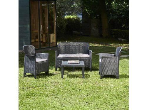 Ostuni Luxe Rattan Tuinset 3-delig met 2 Stoelen