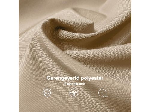 Parasol 270x350 cm Rechthoekig - Luxe Zweefparasol met 360° Rotatie