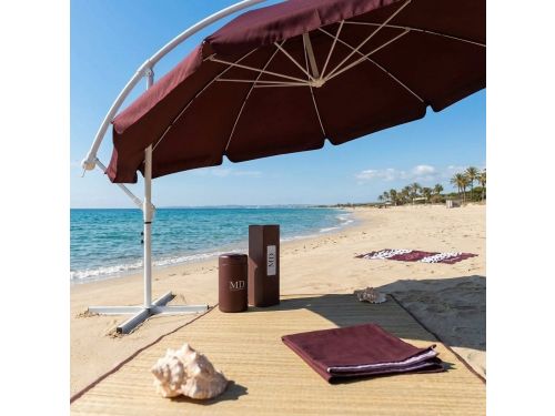 Parasol 300x300 cm zweefparasol vierkant - 360° draaibaar, kantelbaar