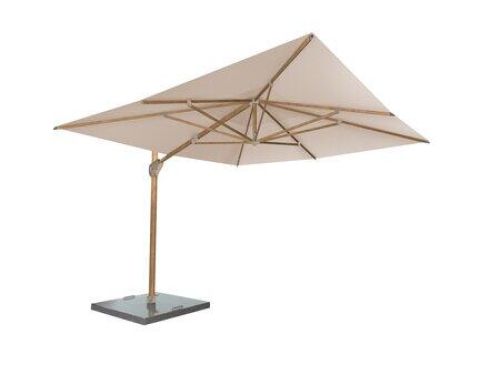Parasol Hacienda 300 x 400 cm zand met houtlook frame 4SO 4SO - 4so