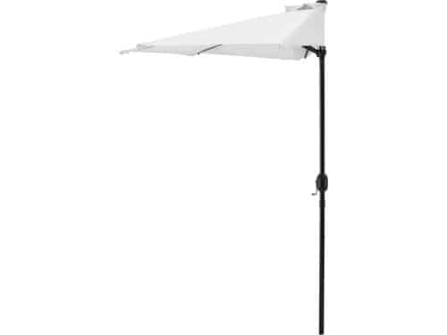 Parasol halfrond voor balkons of terrassen - Wit