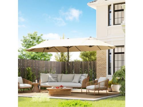 Parasol - Tuinparasol - Dubbele Parasol - Met Handslinger