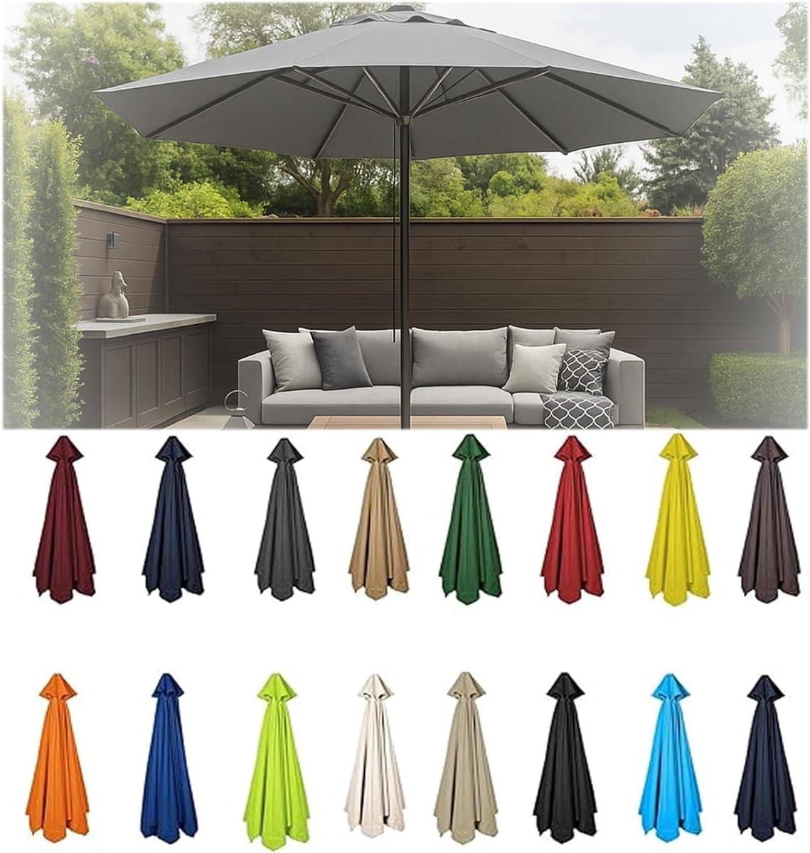 parasol vervanghoes parasolhoes buiten tuin schaduw creëren