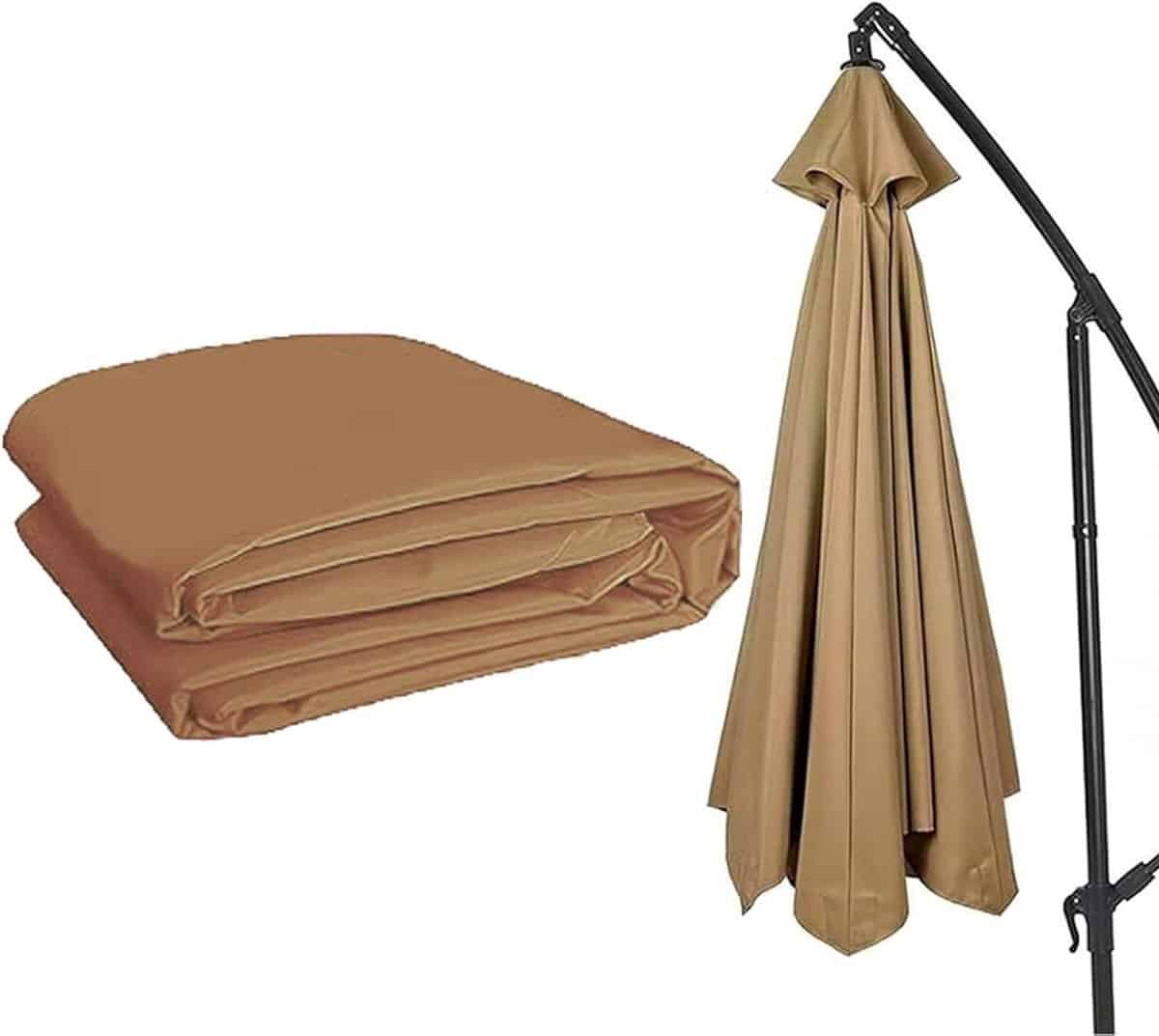 parasol vervangingsdoek parasolhoes tuin schaduw waterdicht polyester