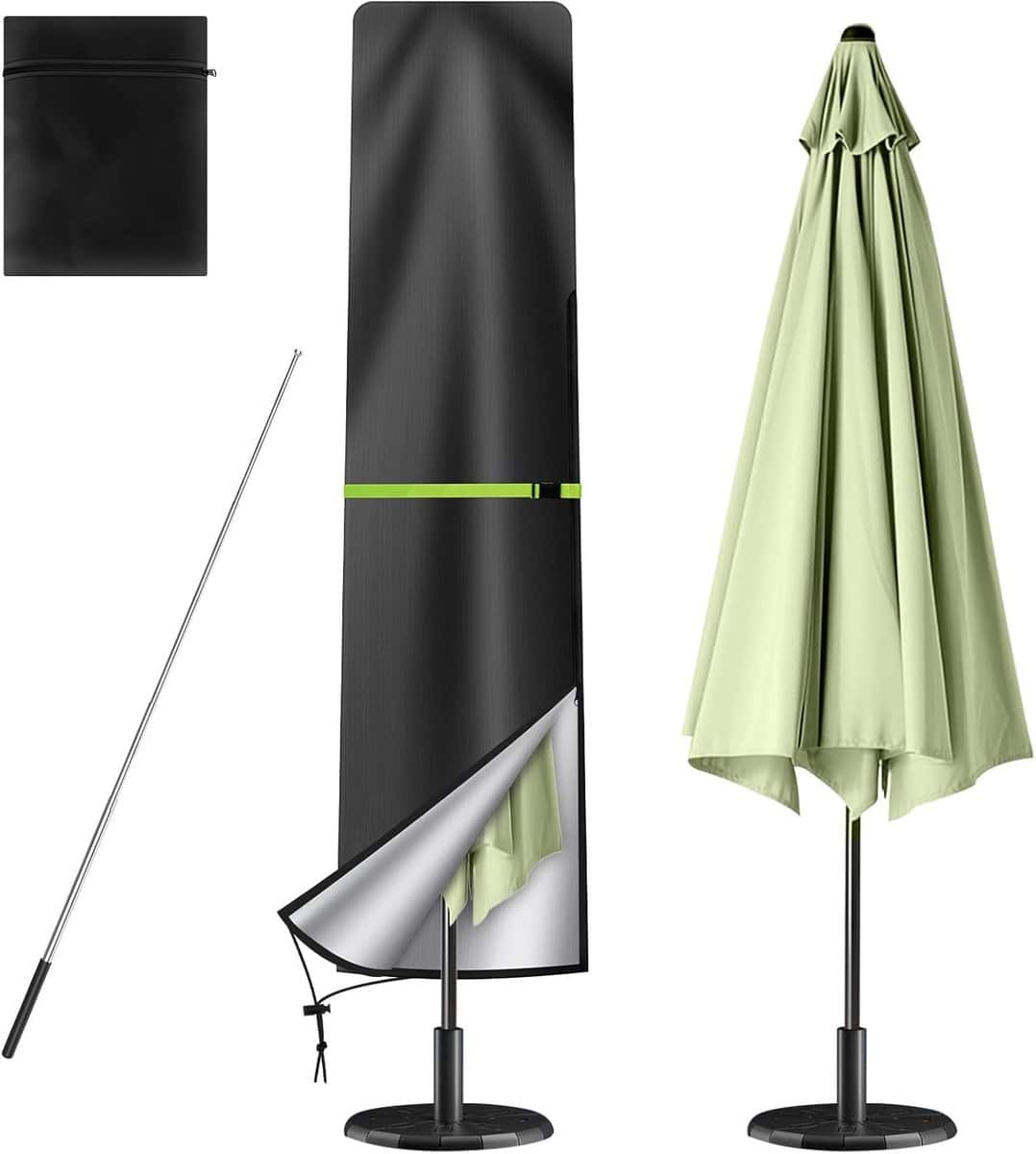 parasolhoes beschermhoes tuin parasol beschermen inclusief telescoopstok