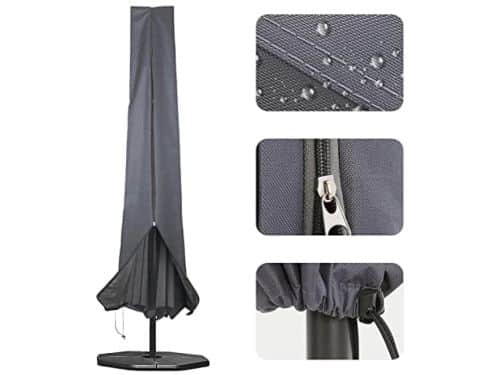 Parasolhoes voor ronde tuinparasols 2.5-4 meter - Waterdicht 600D Oxford