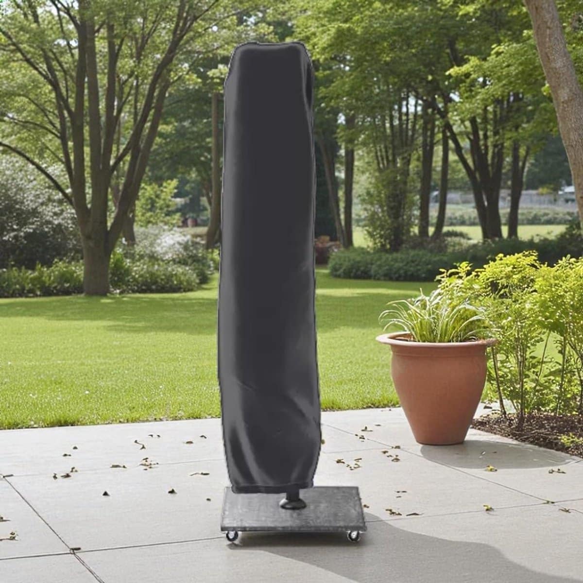 parasolhoes vrijhangend afdekhoes parasol bescherming tuinmeubel inclusief