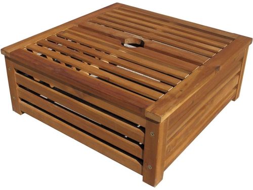 Parasolvoet Hout - Parasolhouder Buiten - Stabiel Schaduw Creëren