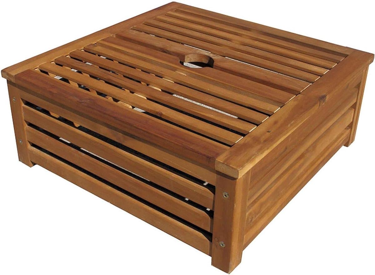 parasolvoet hout parasolhouder buiten stabiel schaduw creëren