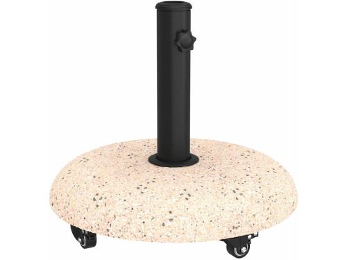 Parasolvoet met wielen voor Beton Zwart Vierkant 21 kg