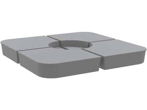 Parasolvoet Set - Kruisvoet Verzwaring - Tuin Terras - 100