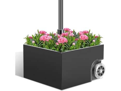 Parasolvoet - Verrijdbare standaard - Terras verfraaien - Met plantenbak