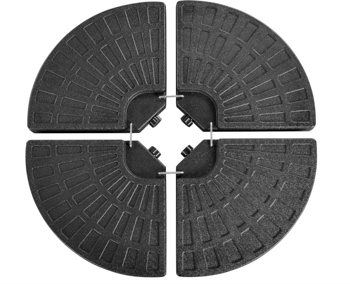 parasolvoet vulbaar parasolstandaard set 4 platen maximale stabiliteit