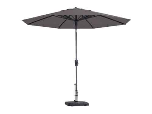 Paros II round taupe stokparasol 300 cm zonwering Madison - Madison