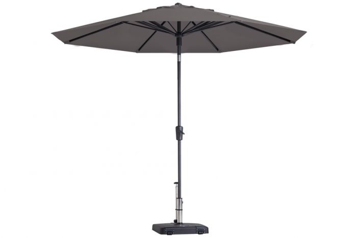 paros ii round taupe stokparasol 300 cm zonwering madison madison