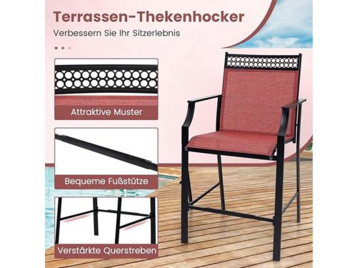 Patio Stoel Set - Tuinstoelen - Buitenzetel - Balkon Stoelen