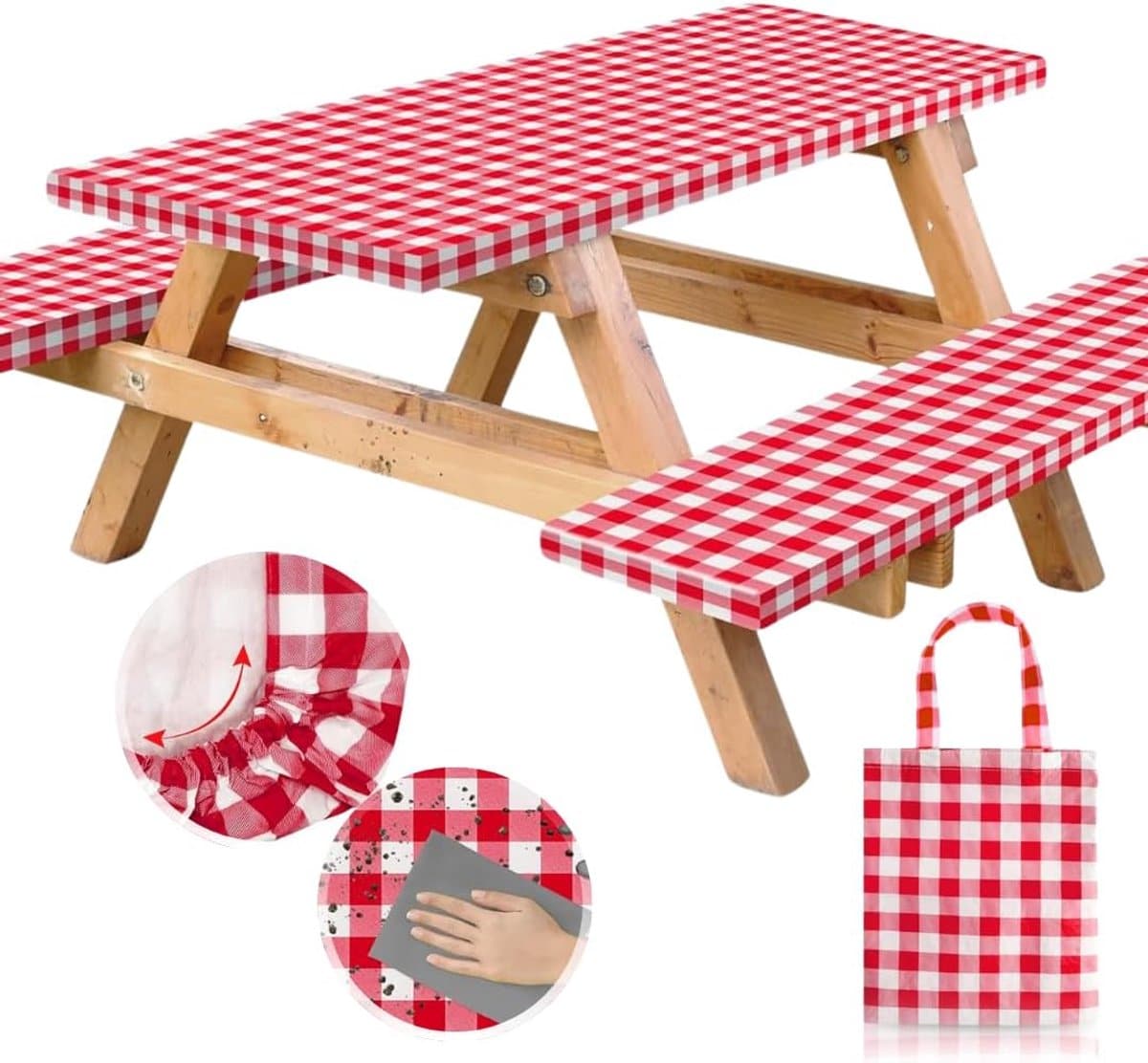 picknicktafelhoes set bankhoezen tas buiten eten waterdicht
