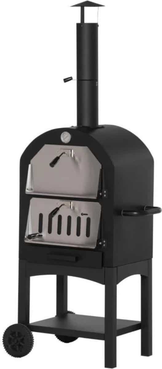 pizzaoven voor buiten houtskooloven pizzasteen barbecue