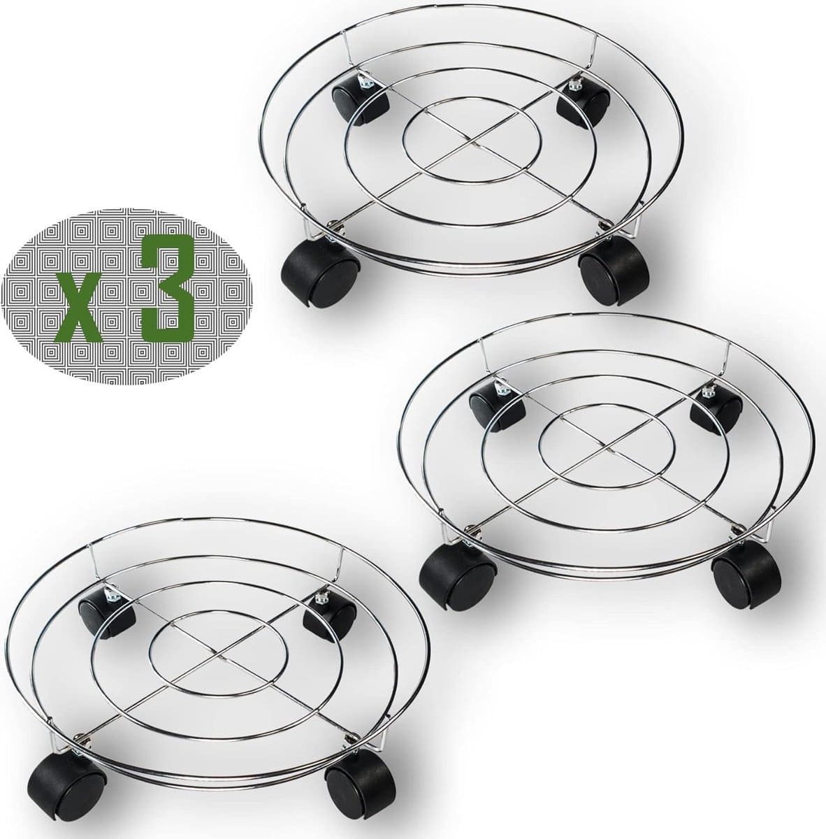 plantenonderzetter met wielen verrijdbare plantenstandaard verplaatsen zware potten