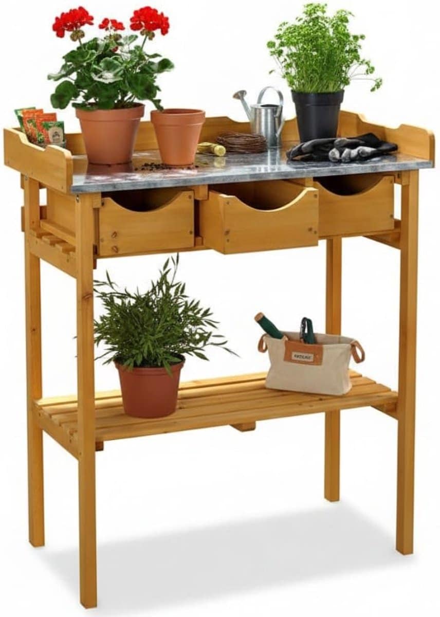 plantentafel bijzettafel plantenhouder tafel accessoire