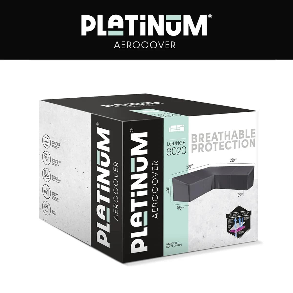 platinum aerocover loungehoes l hb 220x220x100xh65/90