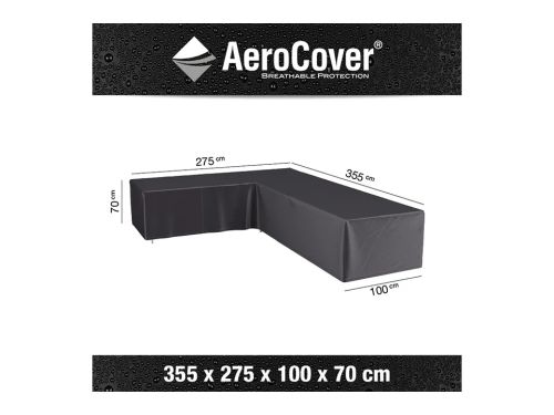 Platinum AeroCover | Loungesethoes 355 x 275 x 100 x 70(h) | L-vorm Links