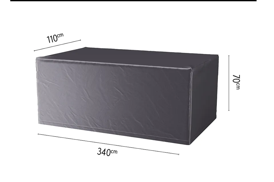 platinum aerocover | tafelhoes 340 x 110 x 70(h) cm