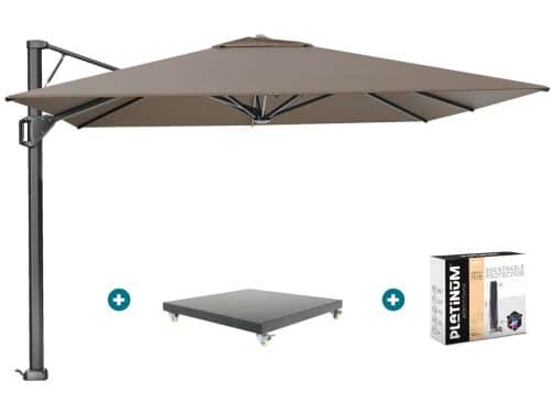 Platinum Beaufort Premium 3,2x3,2 m - Havanna taupe met Marbella