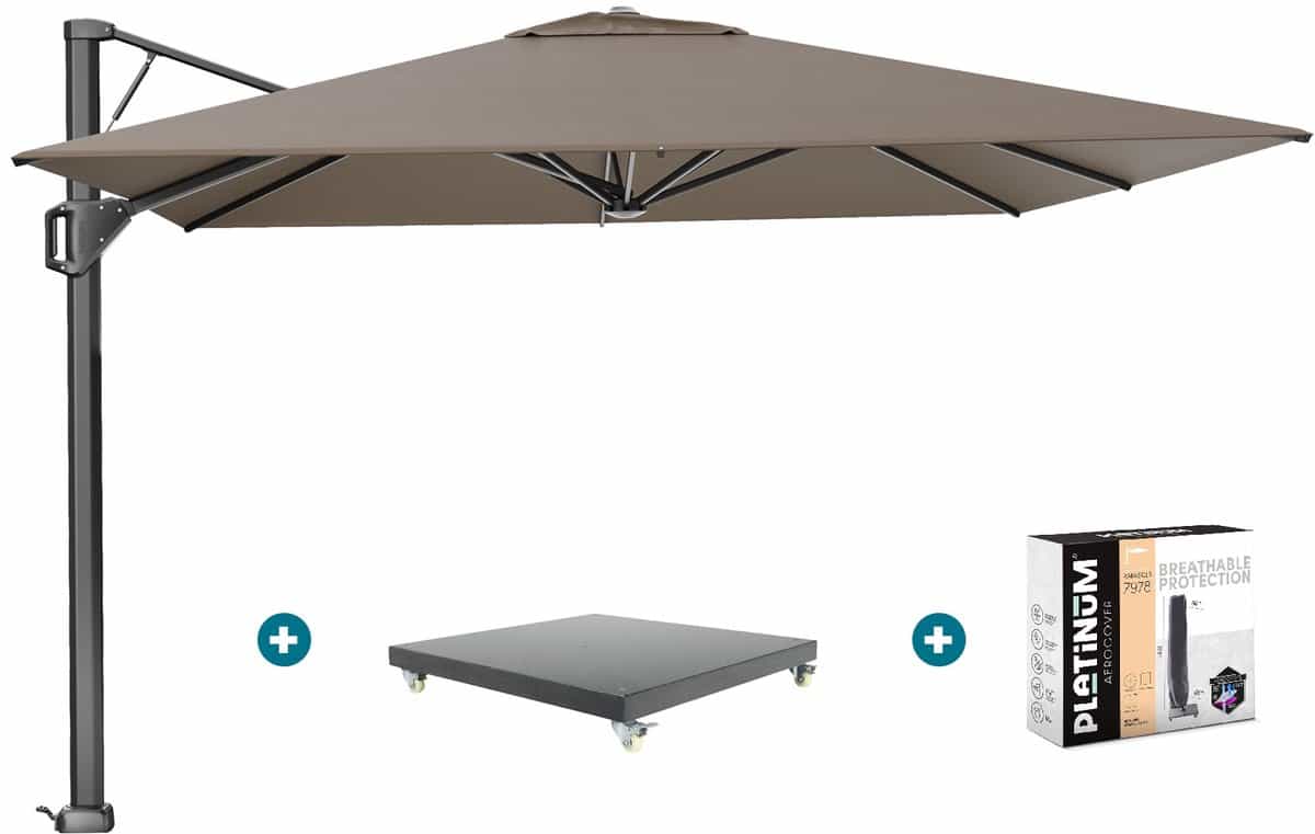 platinum beaufort premium 3,2×3,2 m havanna taupe met marbella