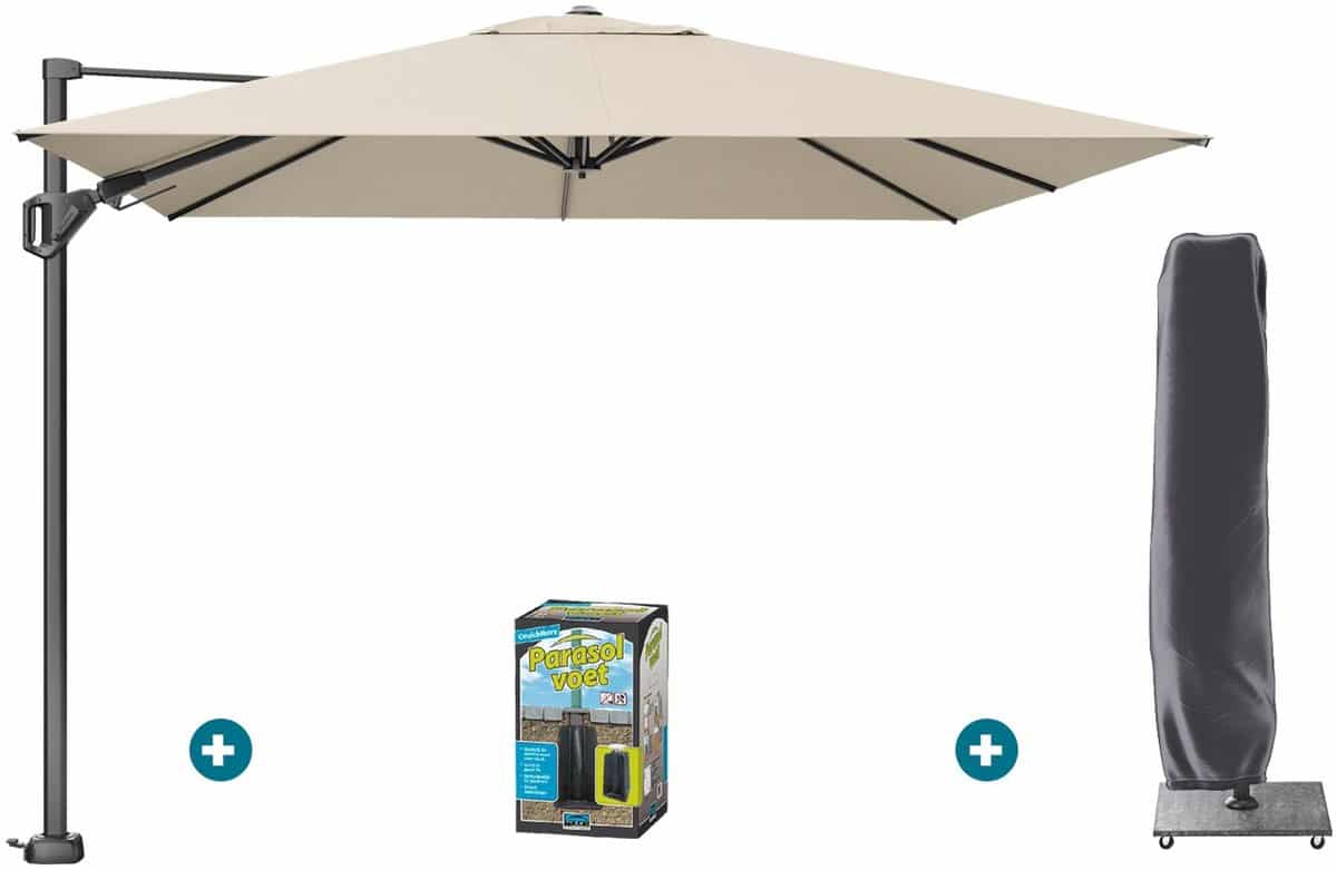 platinum challenger premium t2 3×3 m champagne met ingraafvoet