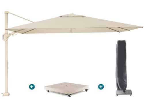 Platinum Challenger zweefparasol Premium T2 2,6x3,5 m - Sand Champagne