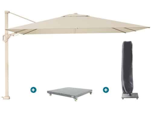 Platinum Challenger zweefparasol Premium T2 2,6x3,5 m - Sand Champagne