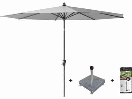 Platinum Riva stokparasol 3 m. rond - Light Grey met