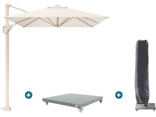 Platinum Voyager zweefparasol T1 3x2 m. - Sand Ivory met