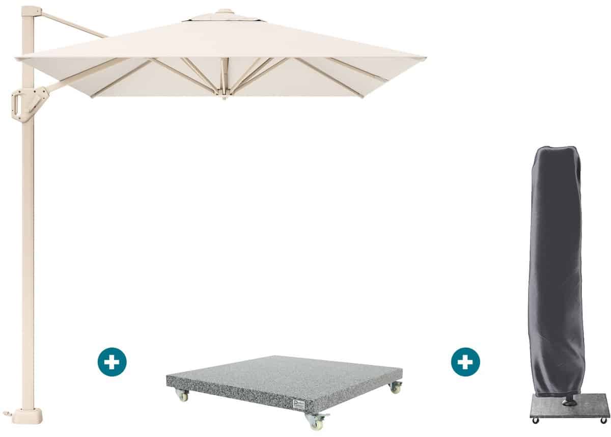 platinum voyager zweefparasol t1 3×2 m. sand ivory met