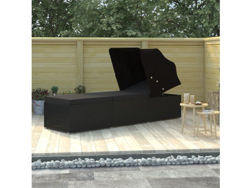 Poly Rattan Loungechair - Loungestoel - Tuinstoel - Balkonstoel