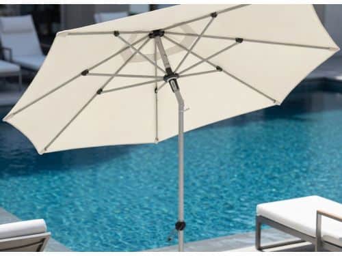 Premium Auto Tilt Knikbare Tuinparasol 320 cm - UV80 Bescherming