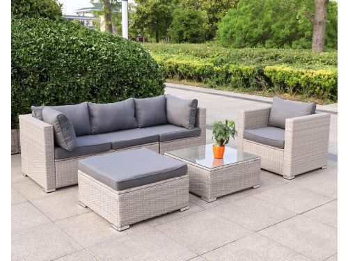 Premium Luxe Polyrattan Lounge Fauteuil Tuinstoel met Kussens 75x85x64 cm