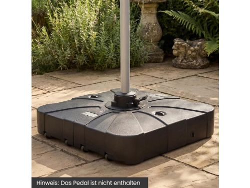 Premium Vulbare Zweefparasolstandaard 170 kg met Wielen en Draaisysteem