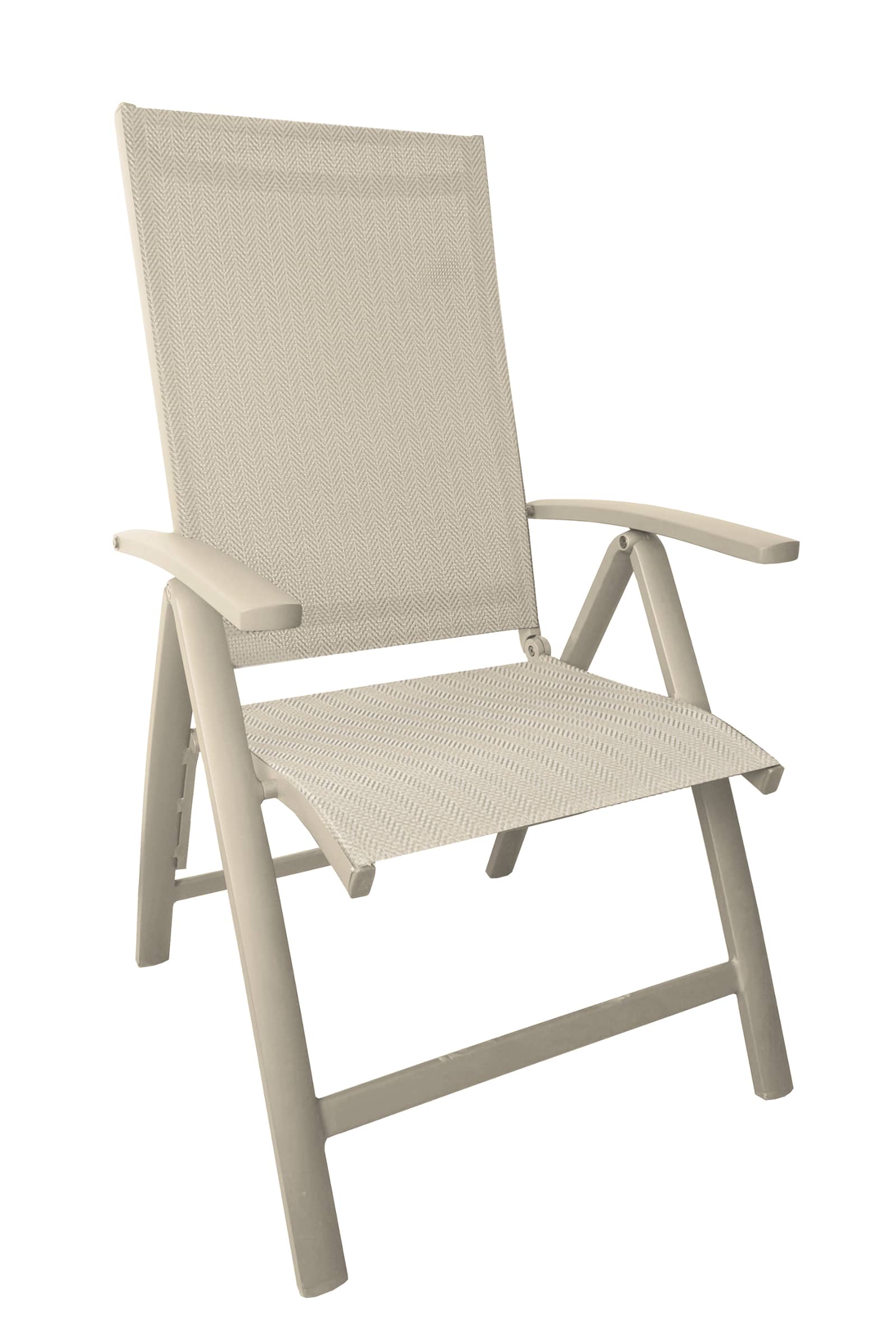 primero verstelbare tuinstoel latte light