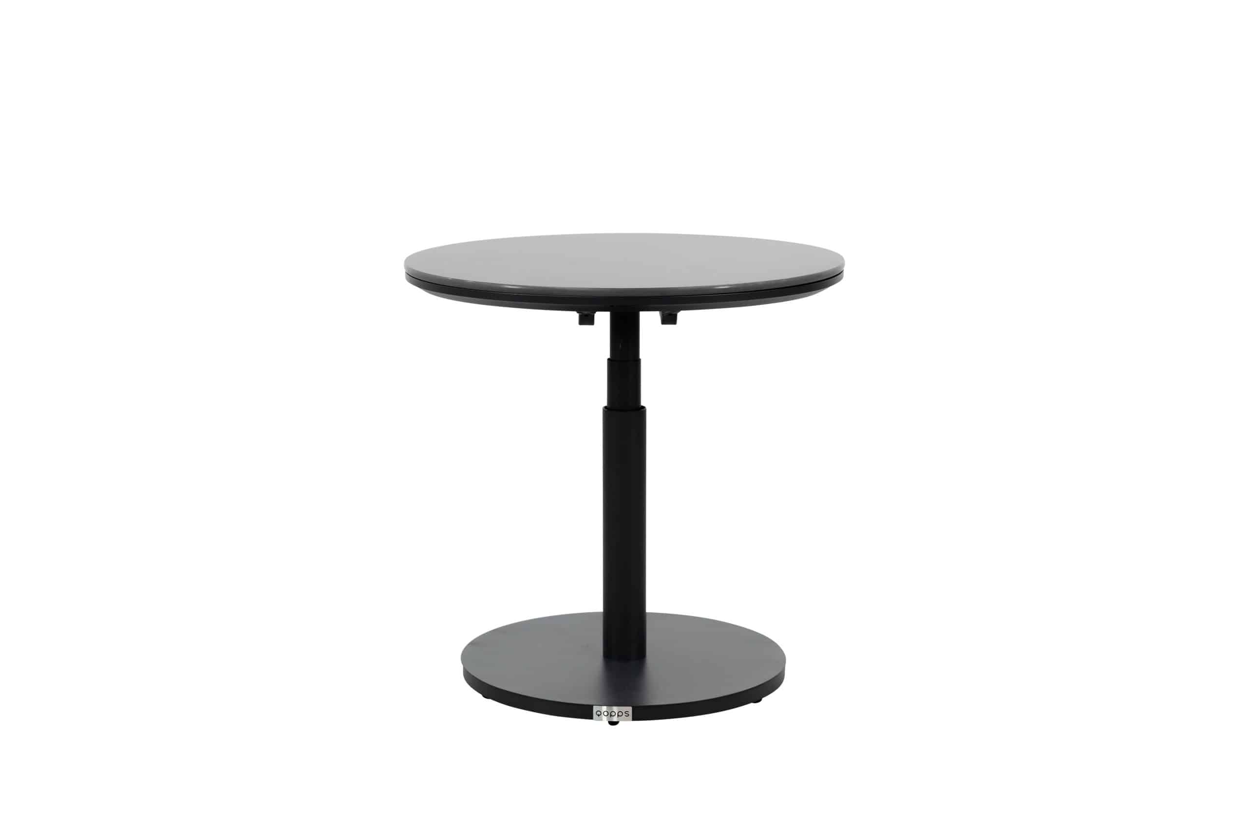 qopps novex in hoogte verstelbare bijzetttafel 60 cm rond