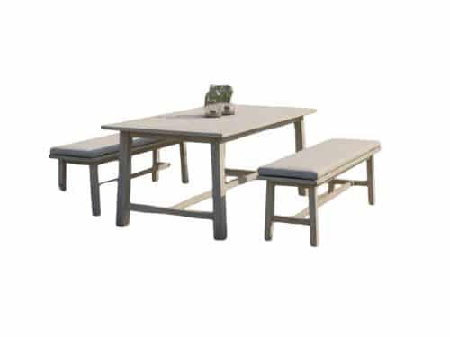 Ravello dining set 3pcs table 177x102x75/2 benches Eurofar - Eurofar