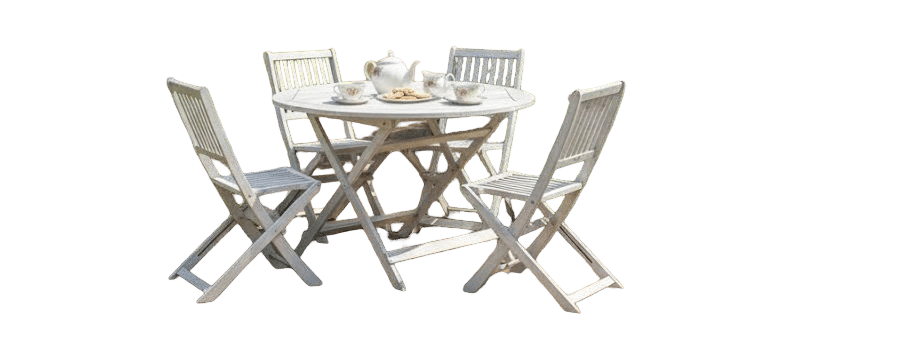 ravello dining set 5pcs table dia. 120×75/4 chairs eurofar eurofar