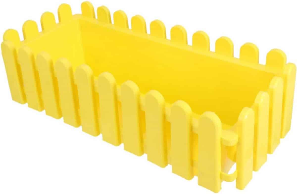 rechthoekige kunststof plantenpot groene bloempot voor buiten tuinbak