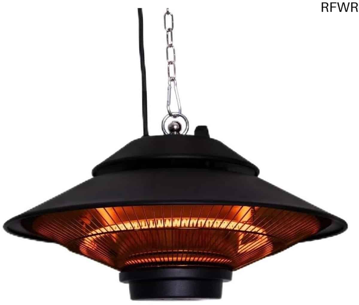 rfwr® terrasverwarmer 1500w hangende infrarood heater met afstandsbediening