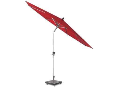 Riva parasol 250 cm rond rood met kniksysteem