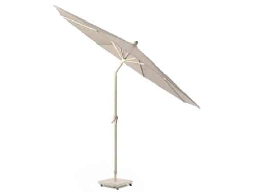 Riva parasol 300 cm rond sandstone ivoor met kniksysteem