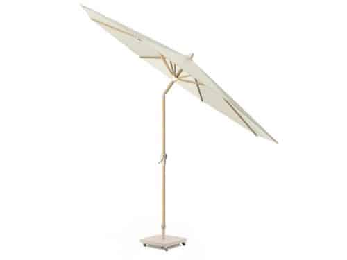 Riva parasol 300 cm rond teak ecru met kniksysteem